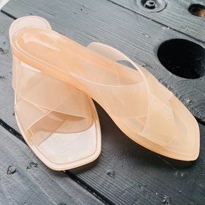 Ballet Pink Anthropologie Jelly Sandals